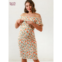 Nursify Mama – Apricot Nursing Dress